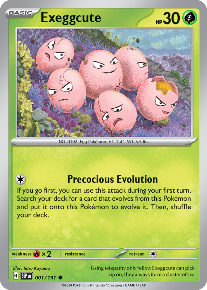 Exeggcute - 001/191 - Common - Reverse Holo