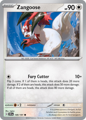 Zangoose - 149/191 - Common - Reverse Holo