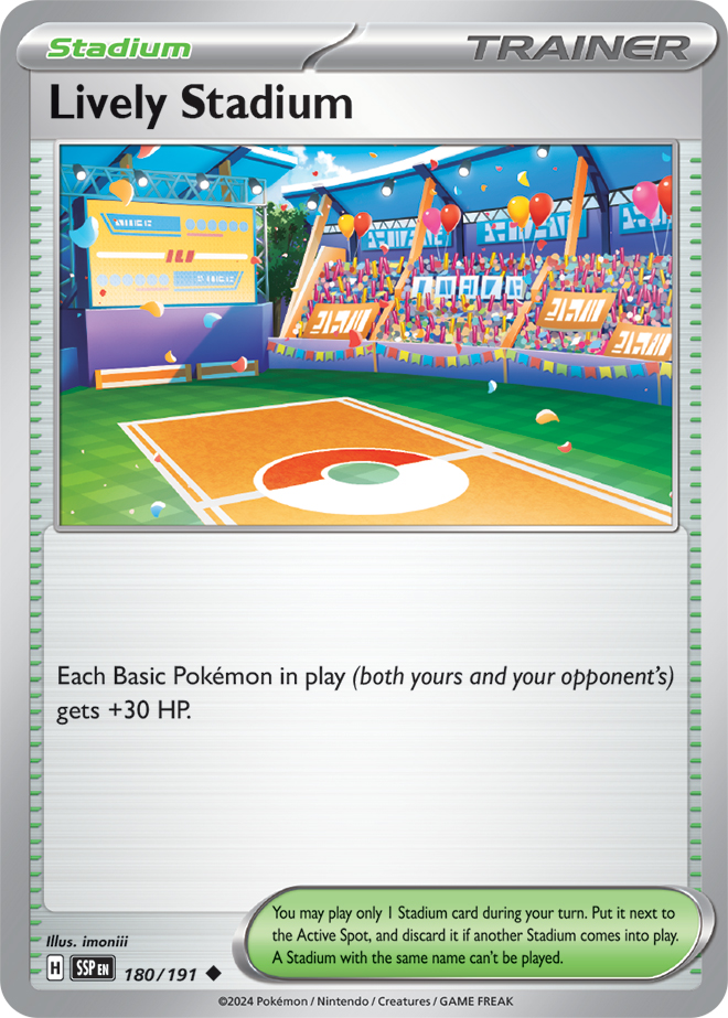 Lively Stadium - 180/191 - Uncommon - Reverse Holo