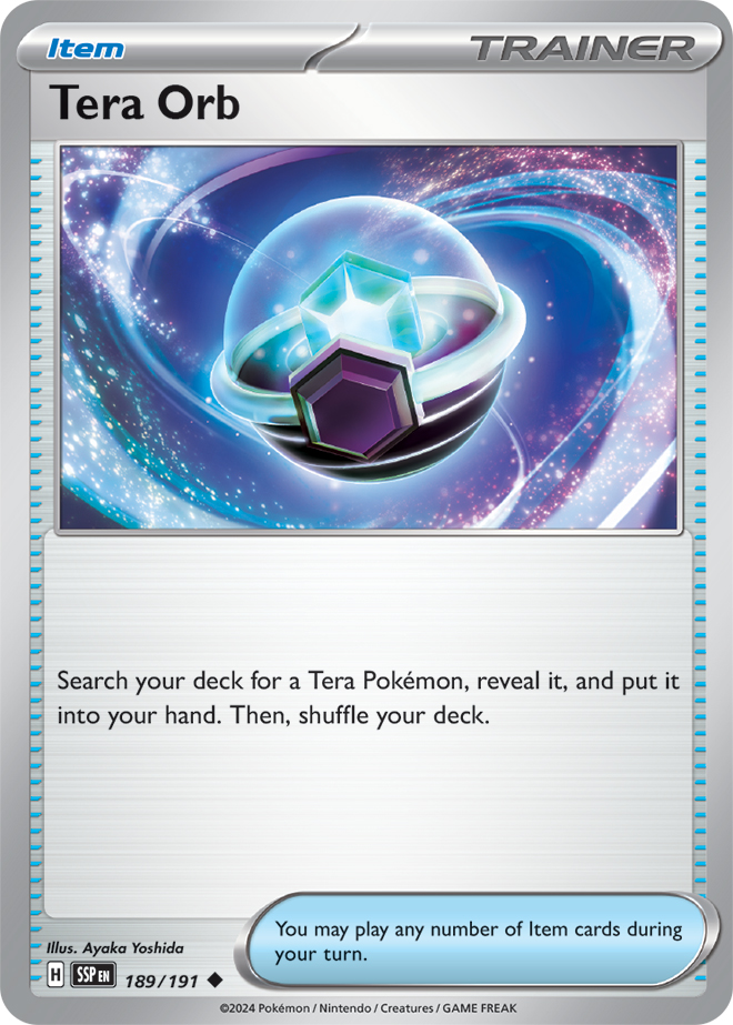 Tera Orb - 189/191 - Uncommon - Reverse Holo