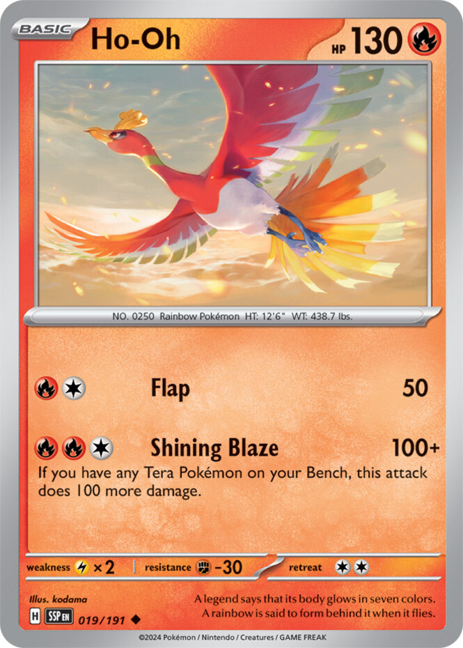 ho oh pokemon card ebay Ho-Oh - 019/191 - Uncommon - Lightly Played