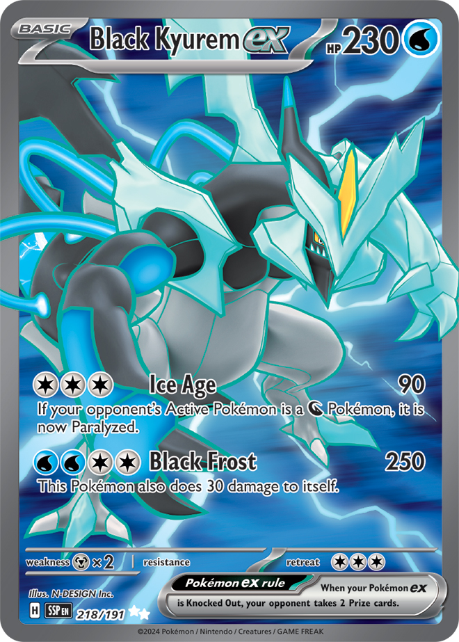 Black Kyurem ex - 218/191 - Ultra Rare