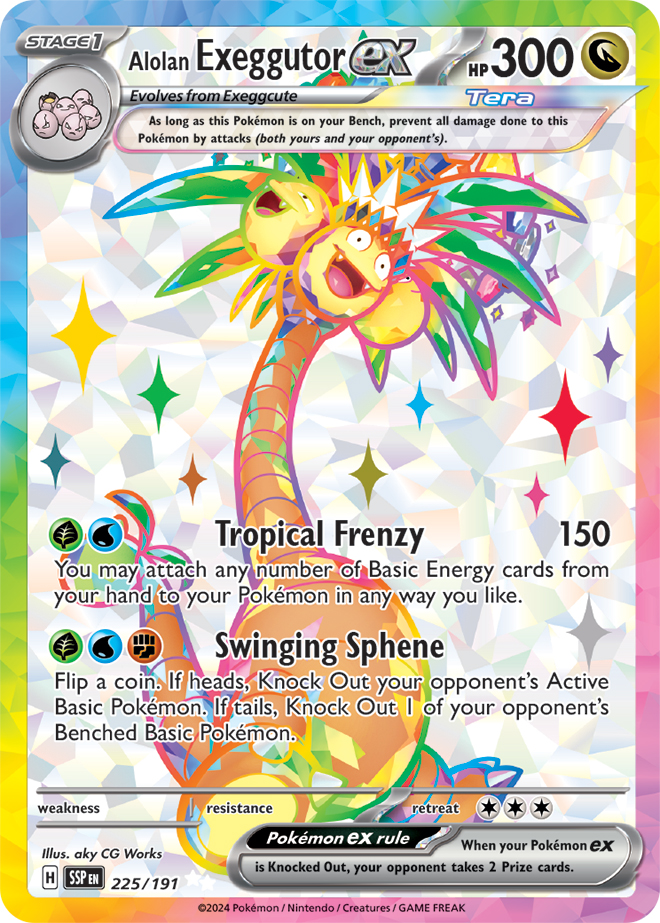 Alolan Exeggutor ex - 225/191 - Ultra Rare