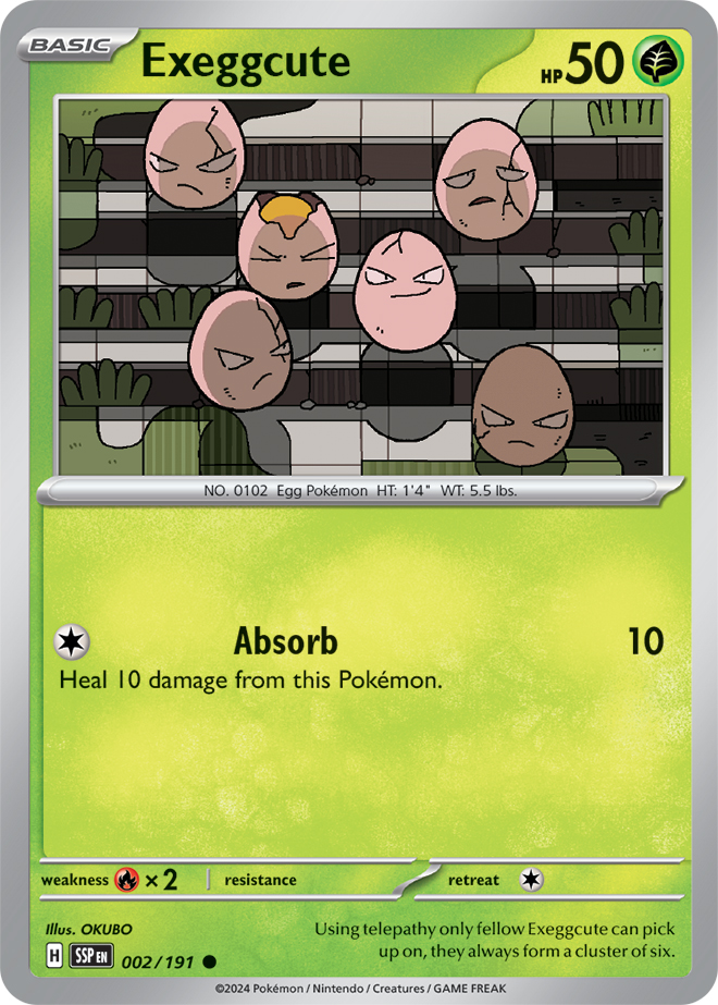 Exeggcute - 002/191 - Common - Reverse Holo