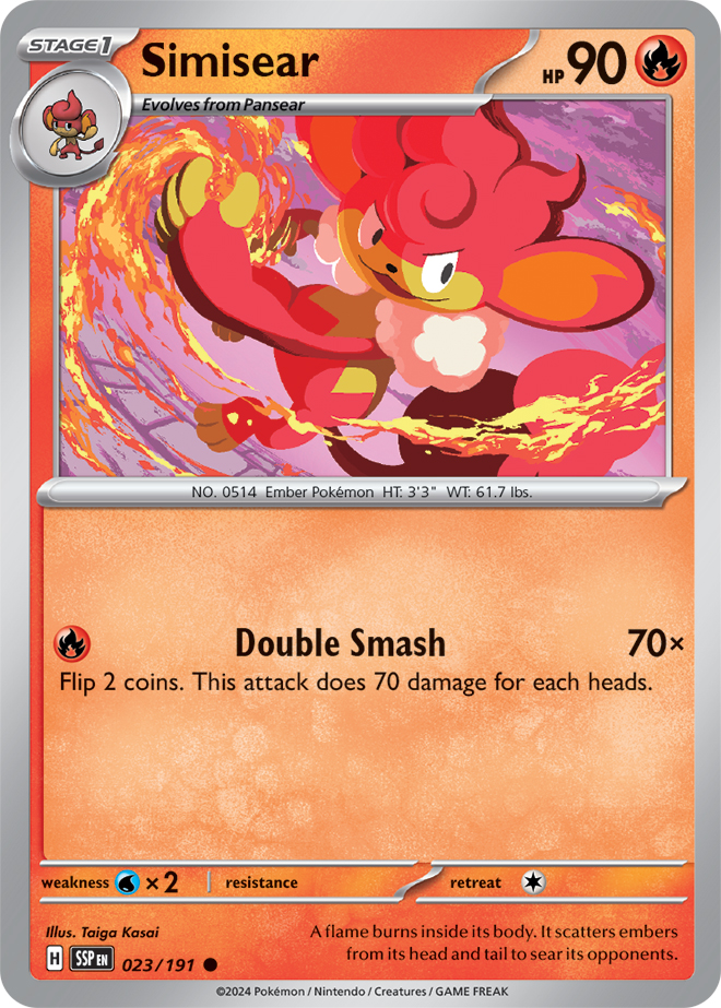 Simisear - 023/191 - Common - Reverse Holo