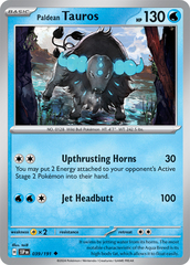 Paldean Tauros - 039/191 - Uncommon - Reverse Holo