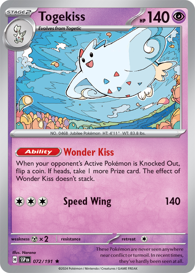 Togekiss - 072/191 - Rare - Reverse Holo