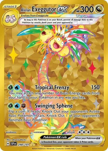 Alolan Exeggutor ex - 248/191 - Hyper Rare