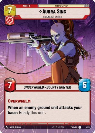 Aurra Sing - Crackshot Sniper - Hyperspace - Foil