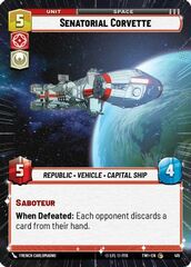 Senatorial Corvette - Hyperspace - Foil