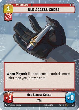 Old Access Codes - Hyperspace - Foil