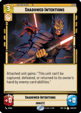 Shadowed Intentions - Foil