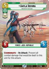 Aayla Secura - Master of the Blade - Hyperspace - Foil