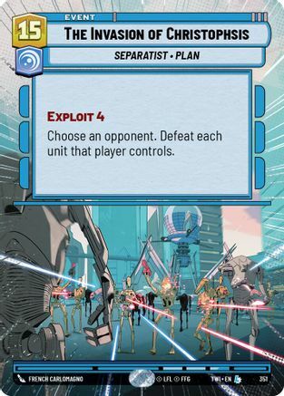 The Invasion of Christophsis - Hyperspace - Foil