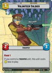 Volunteer Soldier - Hyperspace - Foil