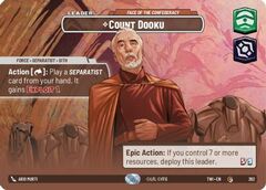 Count Dooku - Face of the Confederacy - Showcase - Foil