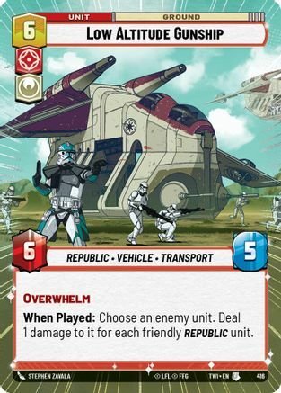 Low Altitude Gunship - Hyperspace - Foil