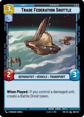 Trade Federation Shuttle - Foil