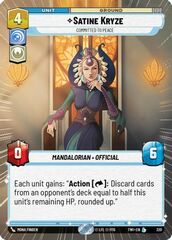 Satine Kryze - Committed to Peace - Hyperspace - Foil