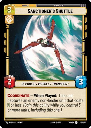 Sanctioners Shuttle - Foil