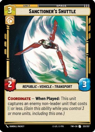 Sanctioners Shuttle - Foil