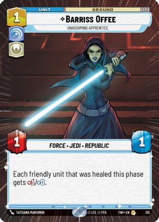 Barriss Offee - Unassuming Apprentice - Hyperspace - Foil