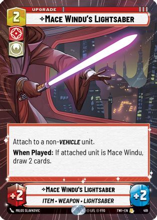 Mace Windus Lightsaber - Hyperspace - Foil