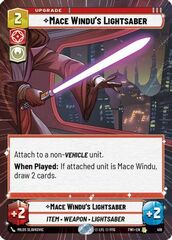 Mace Windu's Lightsaber - Hyperspace - Foil