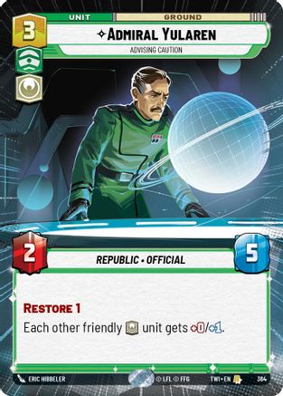 Admiral Yularen - Advising Caution - Hyperspace - Foil