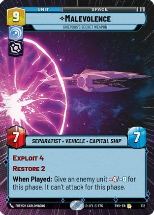 Malevolence - Grievouss Secret Weapon - Hyperspace