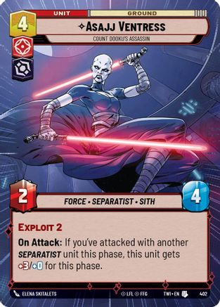 Asajj Ventress - Count Dookus Assassin - Hyperspace