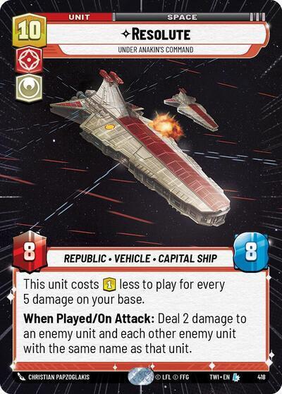 Resolute - Under Anakins Command - Hyperspace - Foil