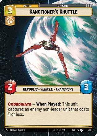Sanctioners Shuttle - Hyperspace