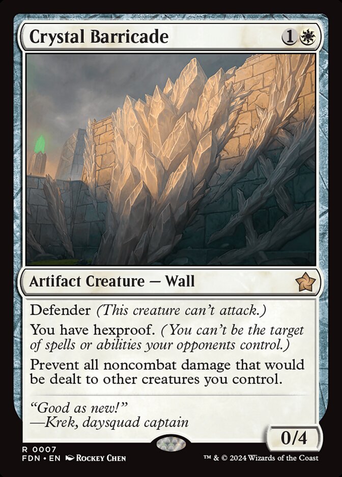 Crystal Barricade - Foil