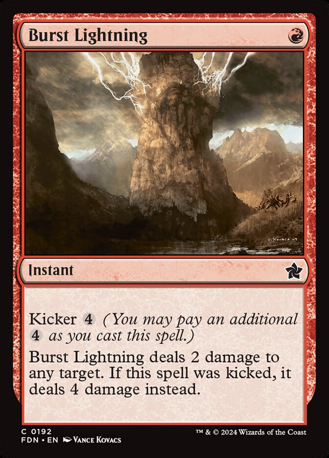 Burst Lightning - Foil