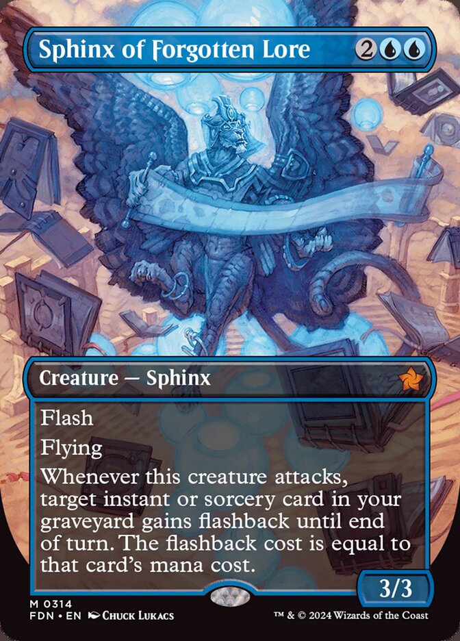 Sphinx of Forgotten Lore - Borderless