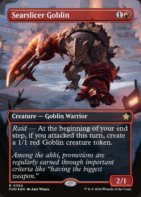 Searslicer Goblin - Mana Foil - Borderless