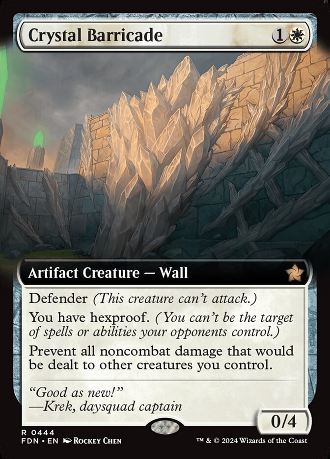 Crystal Barricade - Foil - Extended Art