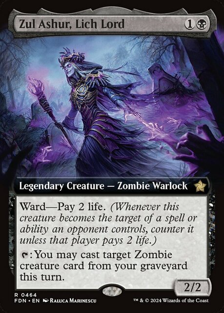 Zul Ashur, Lich Lord - Foil - Extended Art