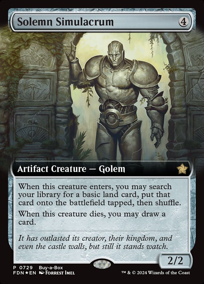 Solemn Simulacrum (0729) (Buy-a-Box) (Extended Art) - Foil