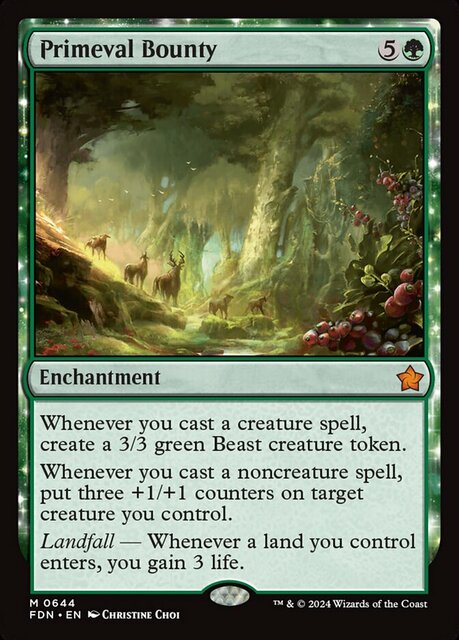 [Deprecated] [printing does not exist] Primeval Bounty - Foil