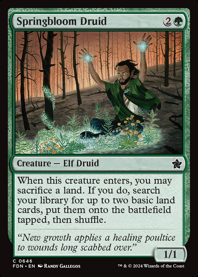 [Deprecated] [printing does not exist] Springbloom Druid - Foil