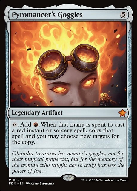 [Deprecated] [printing does not exist] Pyromancers Goggles - Foil