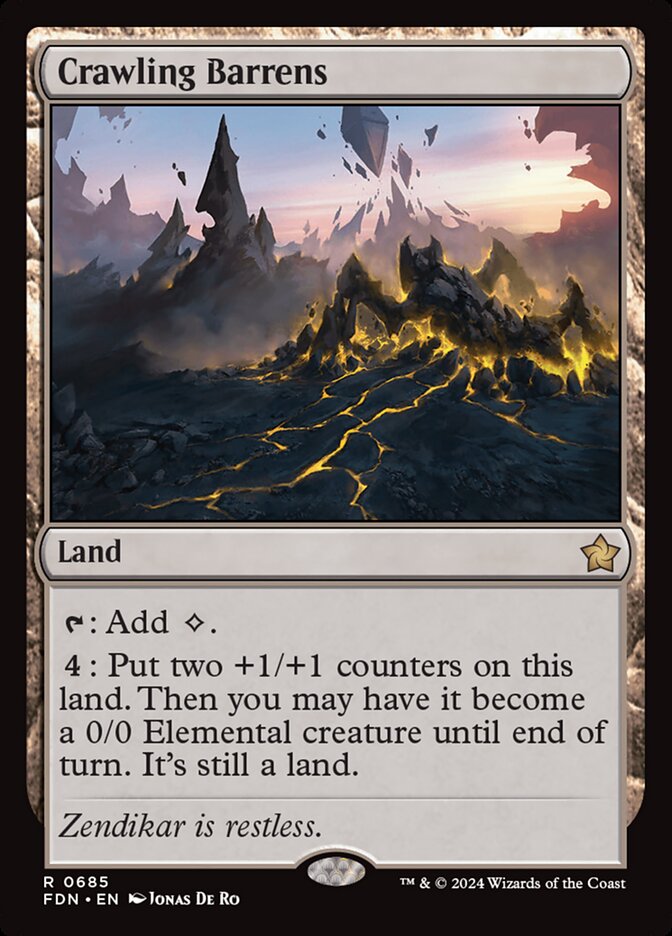[Deprecated] [printing does not exist] Crawling Barrens - Foil