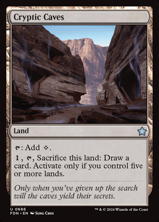 [Deprecated] [printing does not exist] Cryptic Caves - Foil