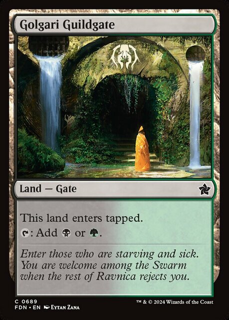 [Deprecated] [printing does not exist] Golgari Guildgate - Foil