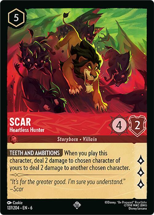 Scar - Heartless Hunter - 127/204 - Super Rare - Cold Foil