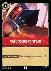 Card Soldier's Spear - 134/204 - Uncommon