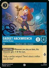 Gadget Hackwrench, Creative Thinker (0139) - Cold Foil