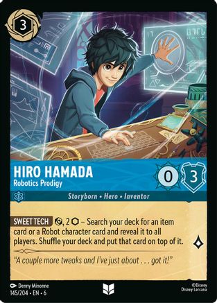 Hiro Hamada - Robotics Prodigy - 145/204 - Uncommon